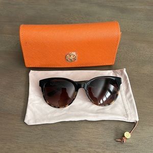 Tory Burch - womens gradient sunglasses with case